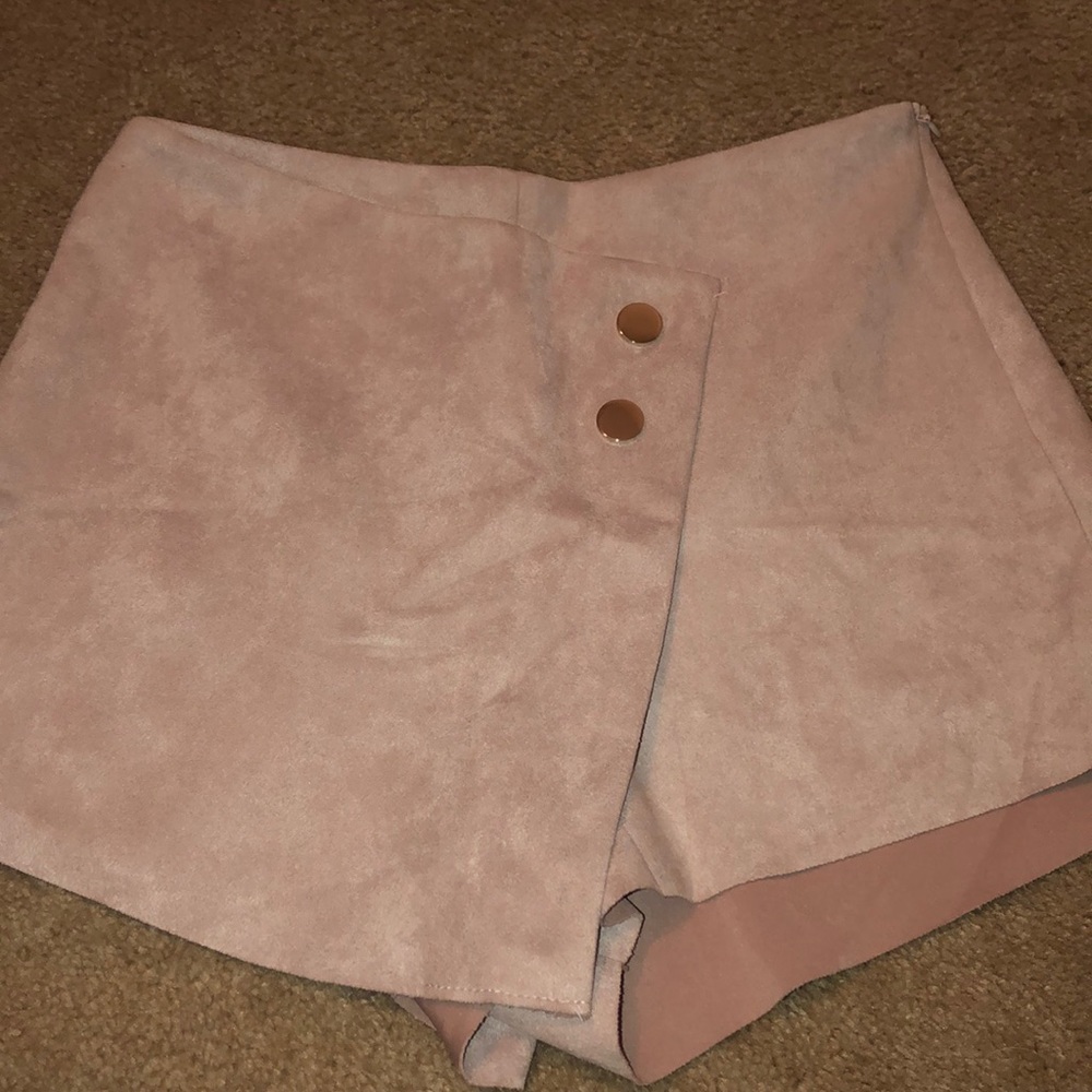 Suede shorts